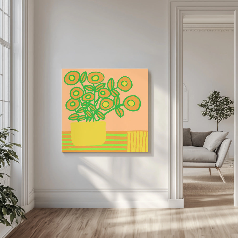 Flowers on table | Canvas