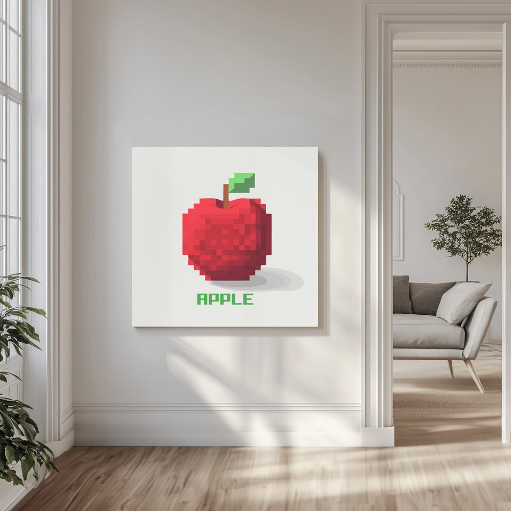 Pixel Fruit Apple | Canvas