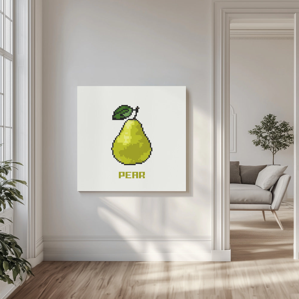 Pixel Fruit - Pear | Canvas