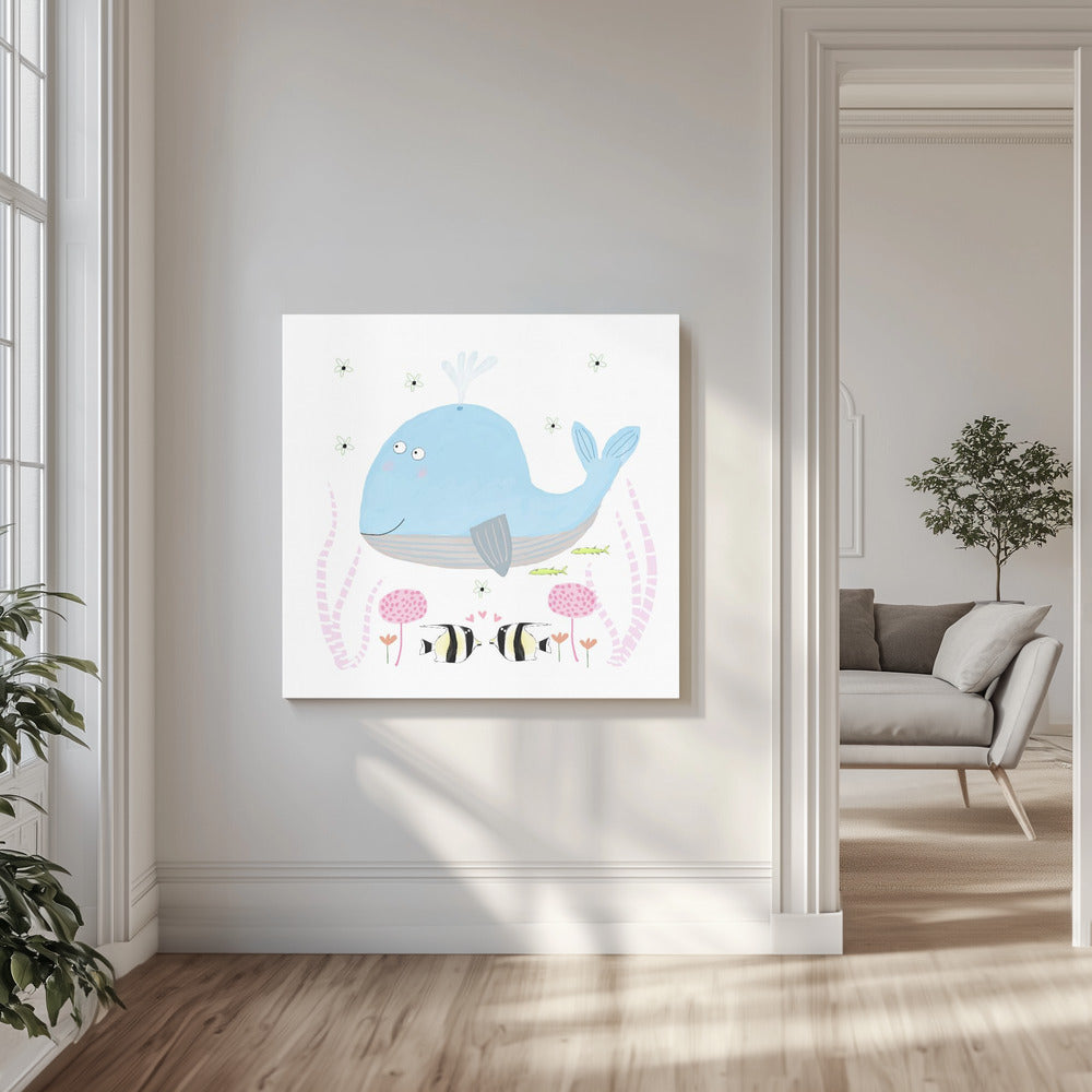Whale's Garden Dream | Canvas