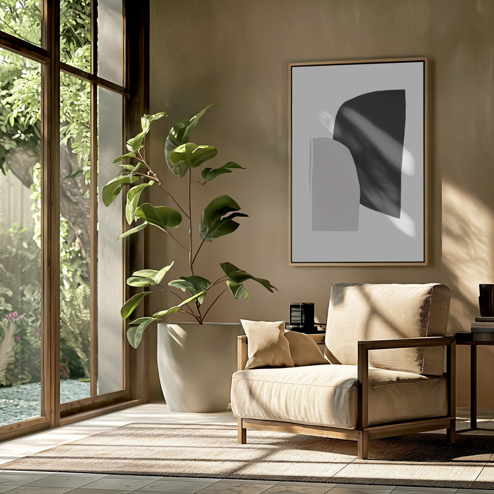 Monochrome Shapes | Poster