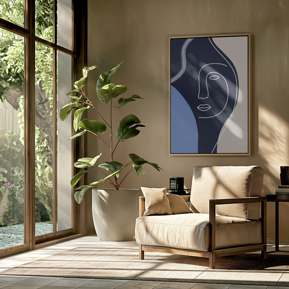 Line Art Face | Poster