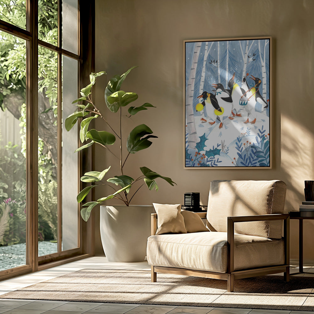 Penguins make music in the forest | Poster