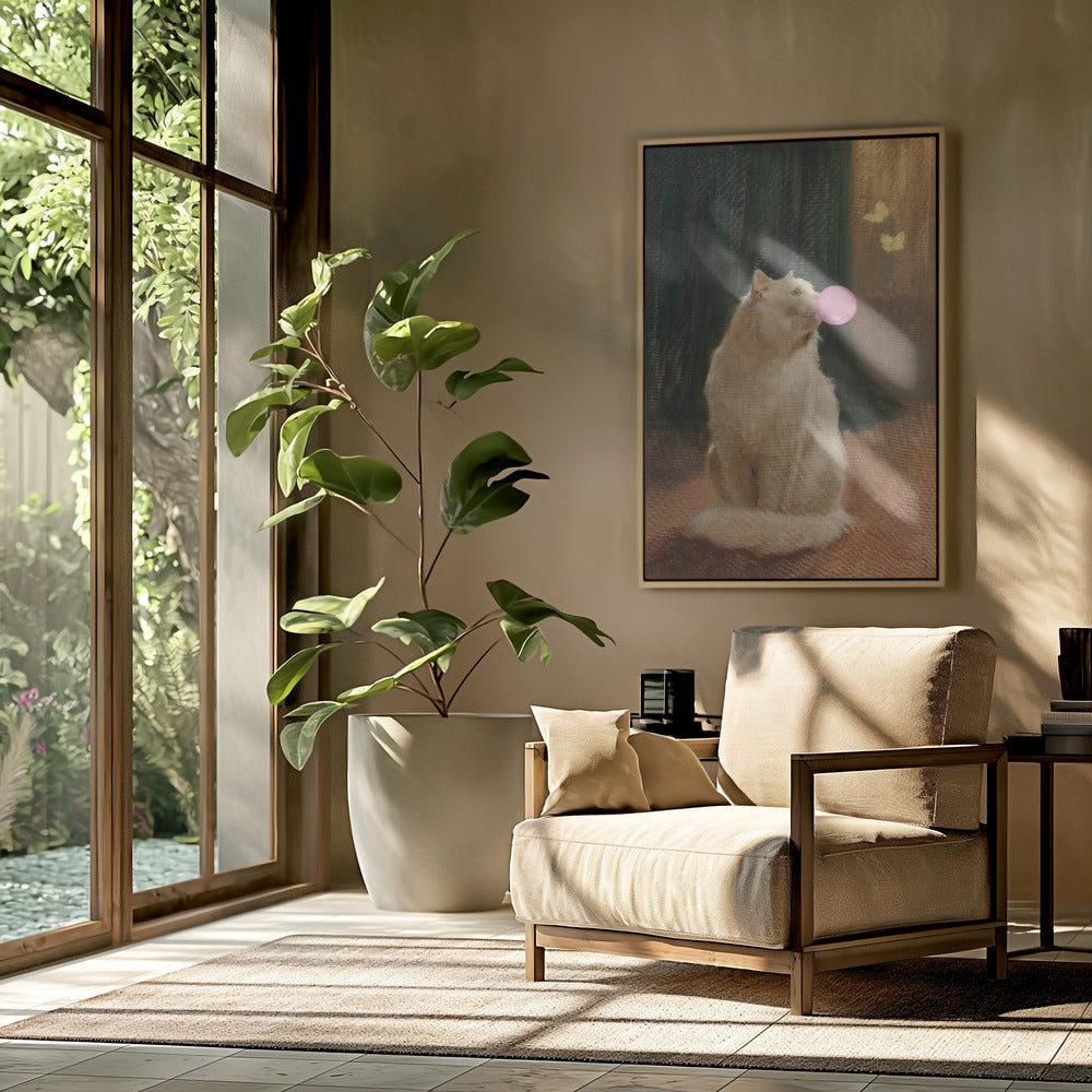 Bubble Gum and Cat | Poster