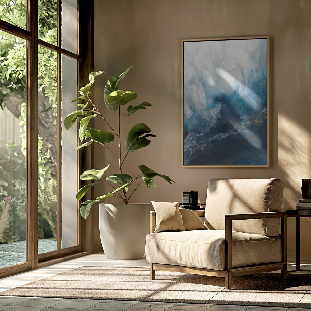 Seascape abstraction - Blue Waters | Poster