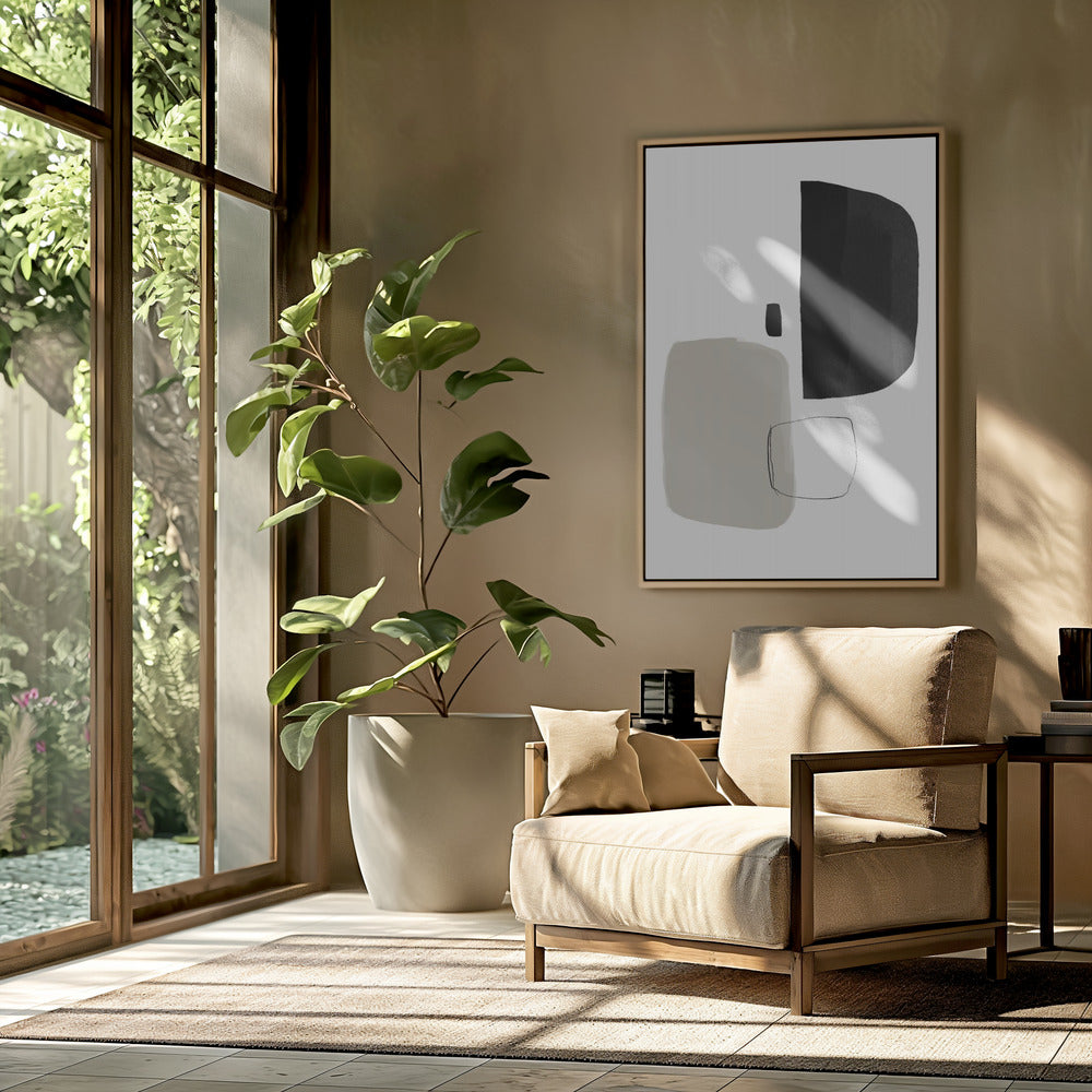 Monochrome Shapes | Poster