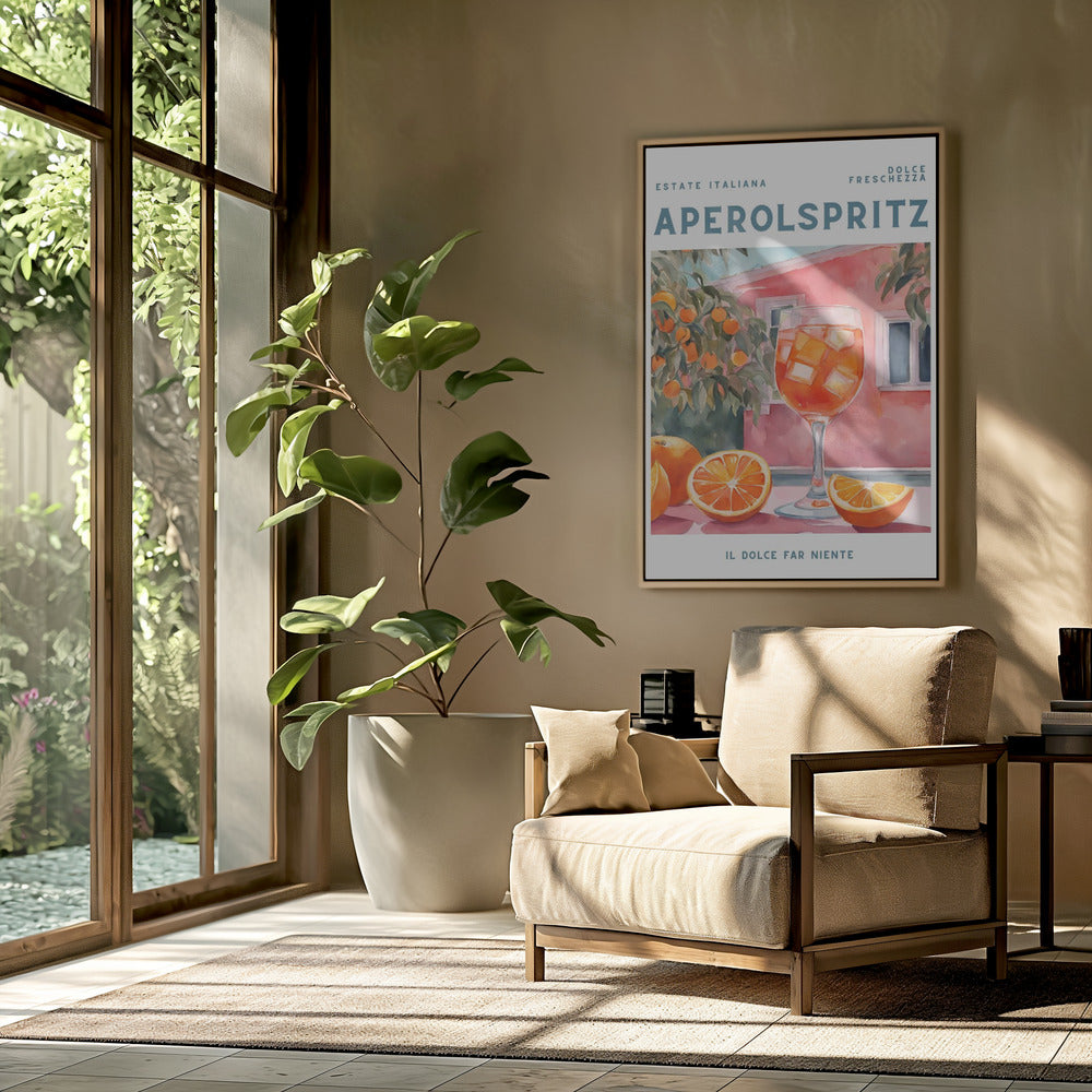 Aperol Spritz, Aquarell, Fresh | Poster