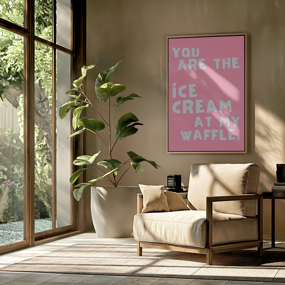 Icecream at my waffle | Poster