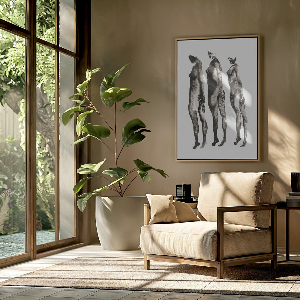 Figure Study 3x | Poster