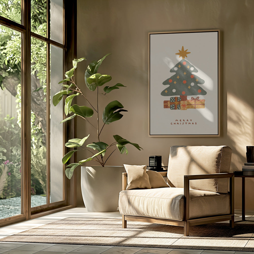Christmas tree with gifts | Poster