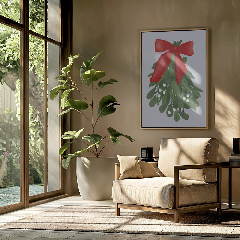 Festive Mistletoe Charm | Poster