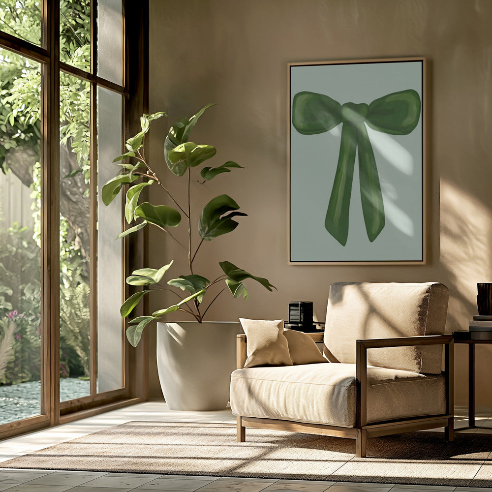 Emerald Ribbon Charm | Poster