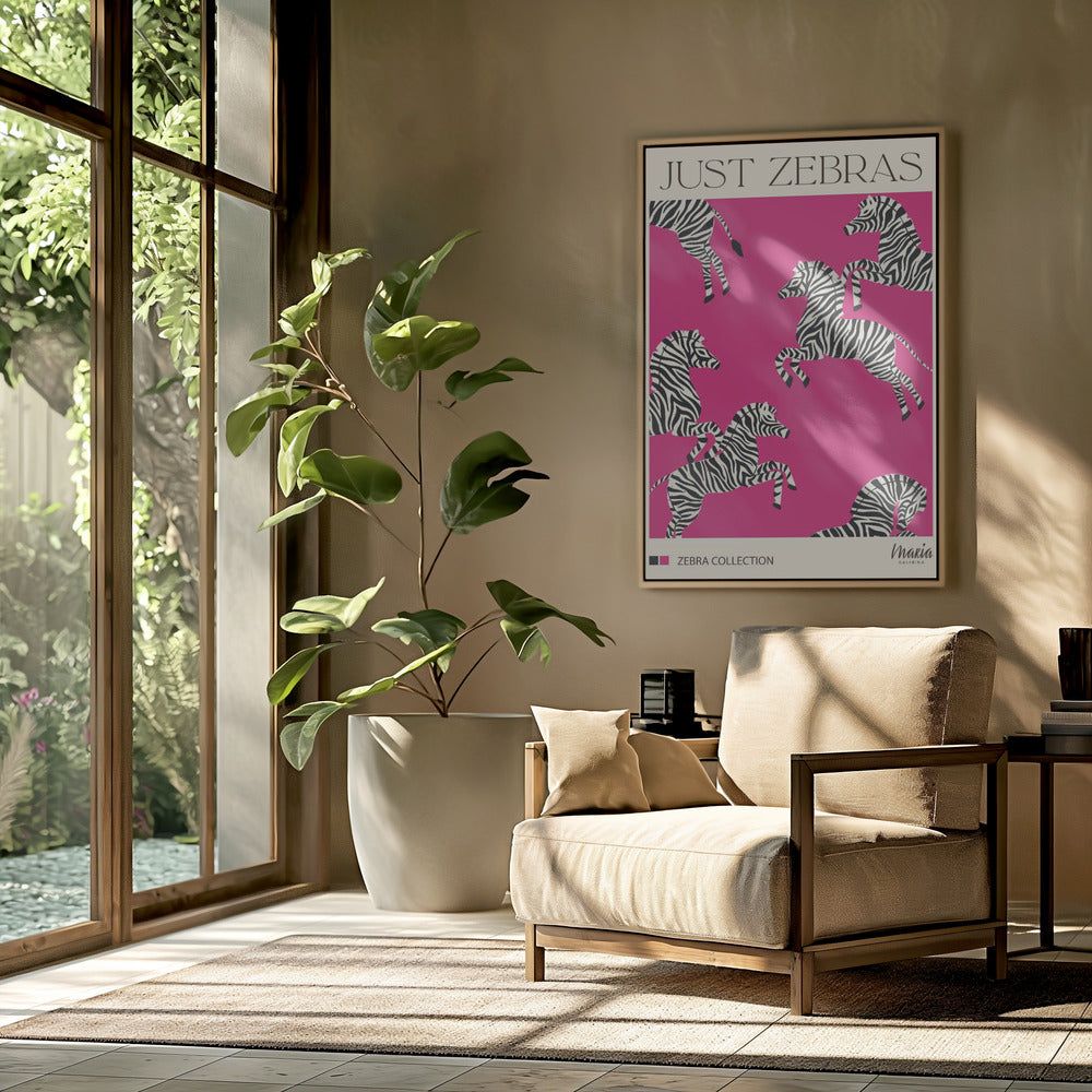 JUST ZEBRAS. Zebra Collection | Poster