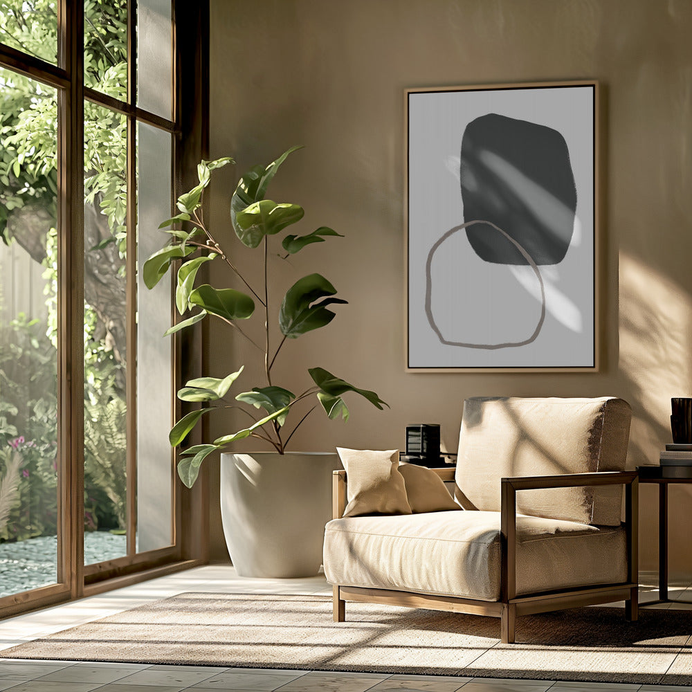 Black Organic Shape | Poster