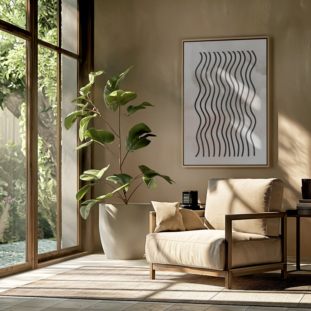 Curved Rhythm Lines | Poster