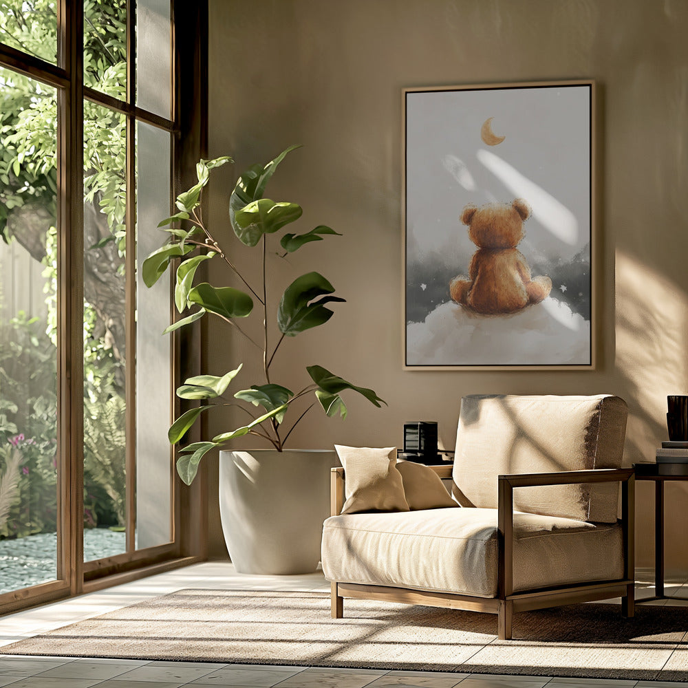 Moonlit Bear Dreams | Poster