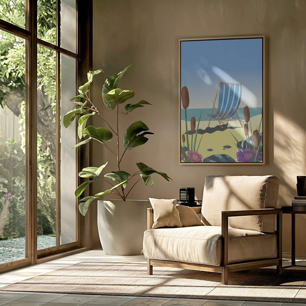 Seaside Deck Chair | Poster