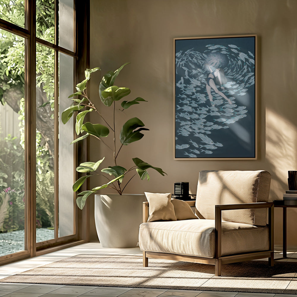 Even Fish Love the Sea Colour | Poster