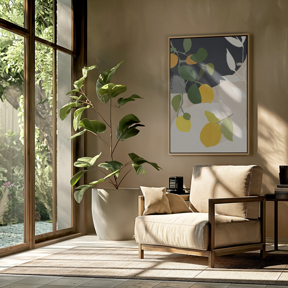 Lemon Abstract Art | Poster