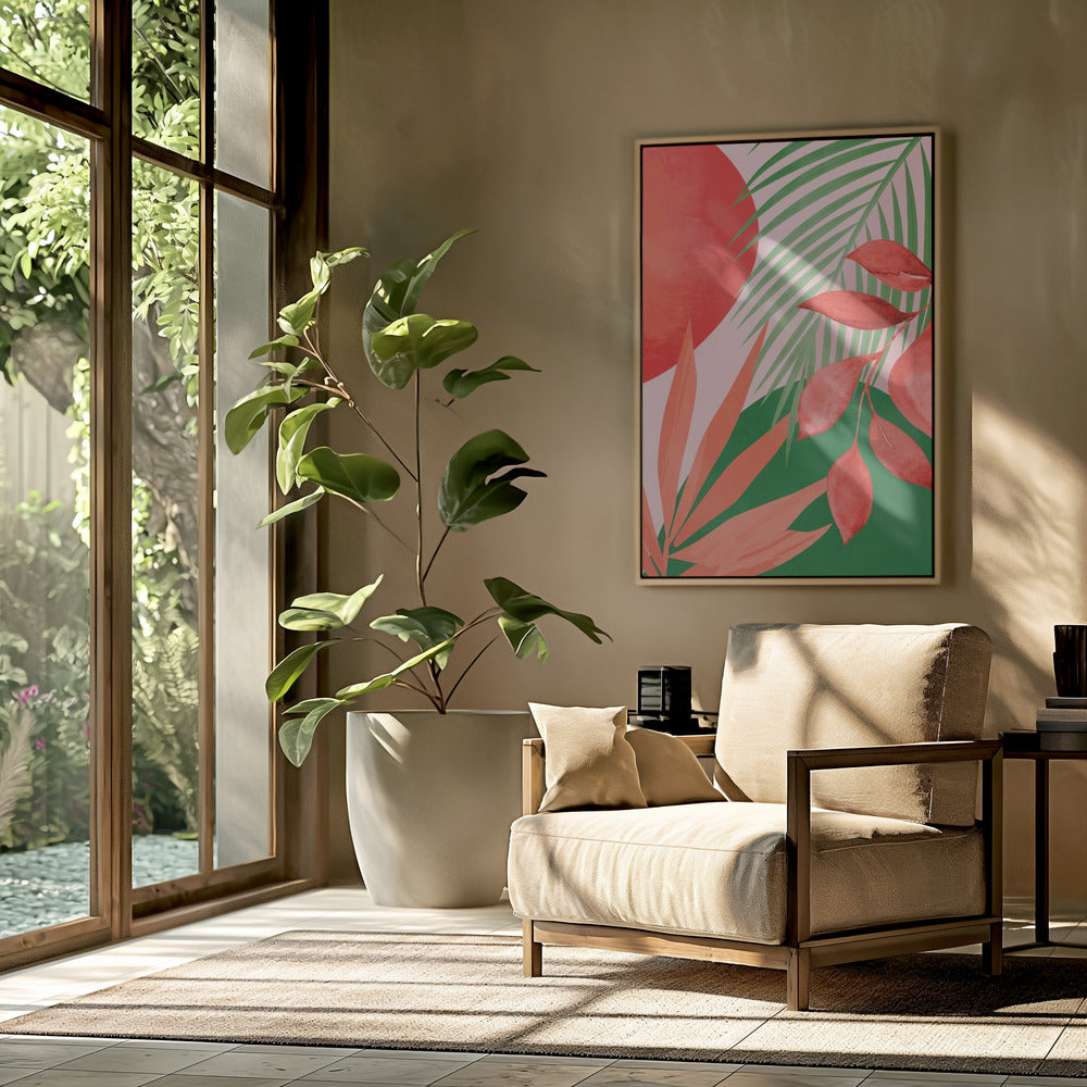 Abstract Art Tropical Garden | Poster
