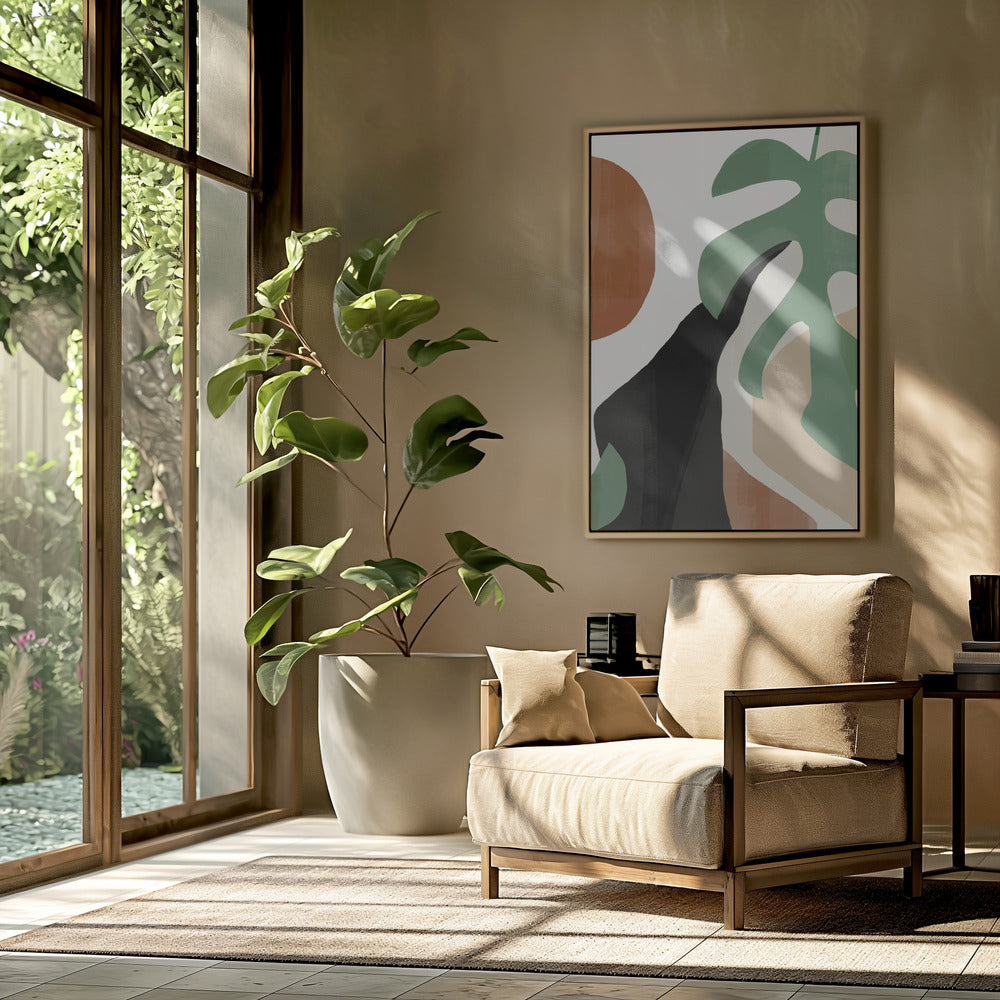 Abstract Art Tropical Leaves | Poster