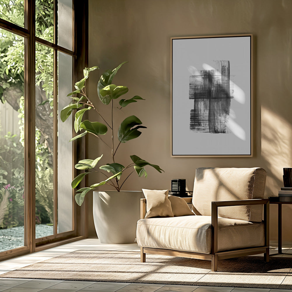 Ink %22black Ink Strokes No.03%22 | Poster