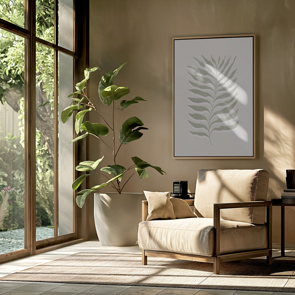 Olive Green Leaf | Poster