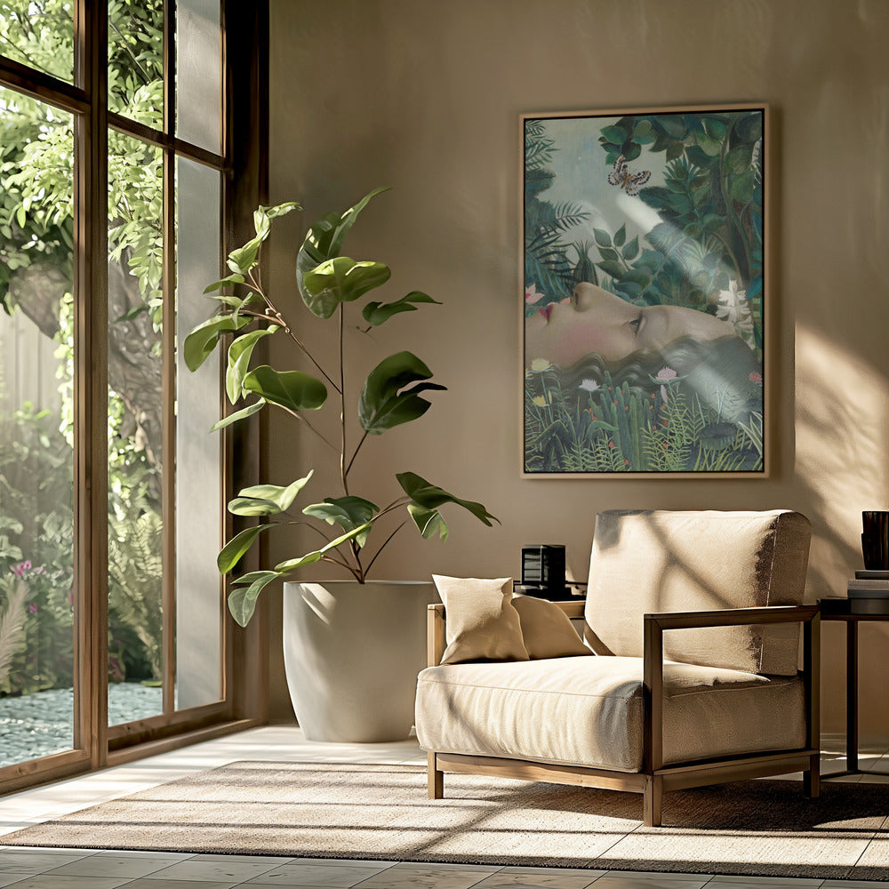 Giovanna In Tropical Garden | Poster