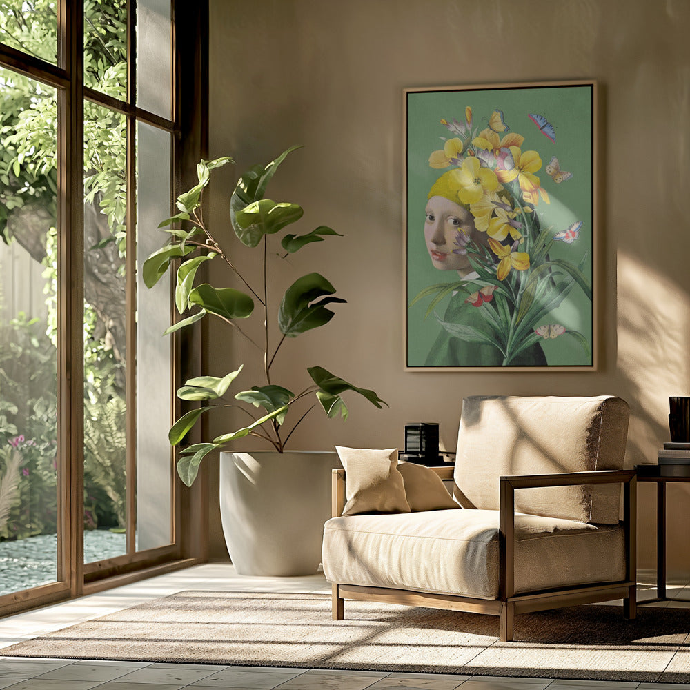 Girl With Pearl Earring the Springtime Edition Ii | Poster