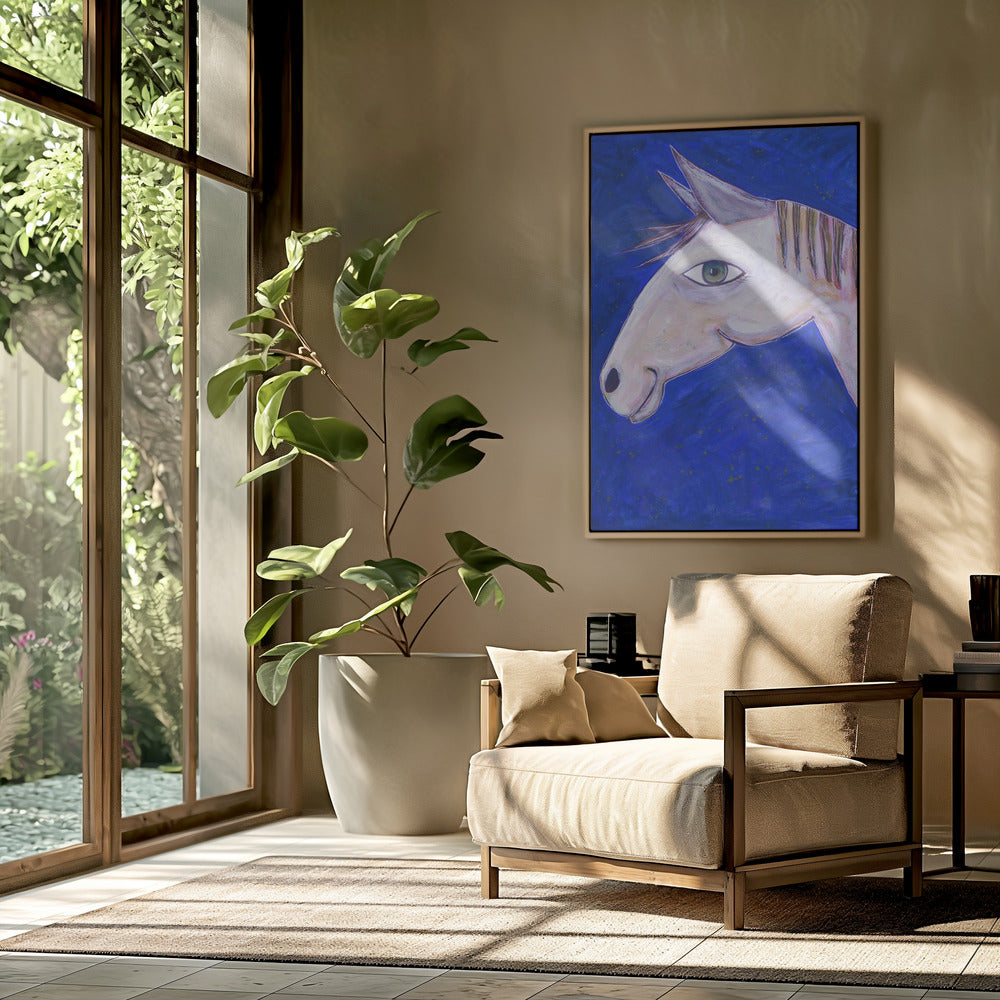 Dreaming of Horses Luminous Blue | Poster