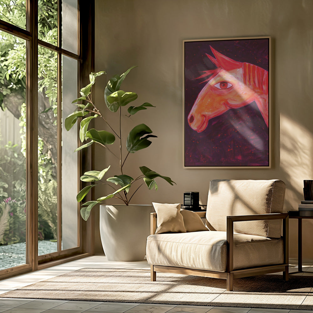 Dreaming of Horses Red | Poster