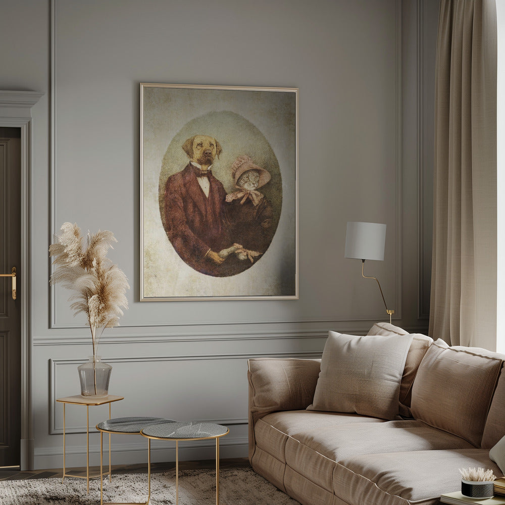 Victorian-style Portrait Couple | Poster