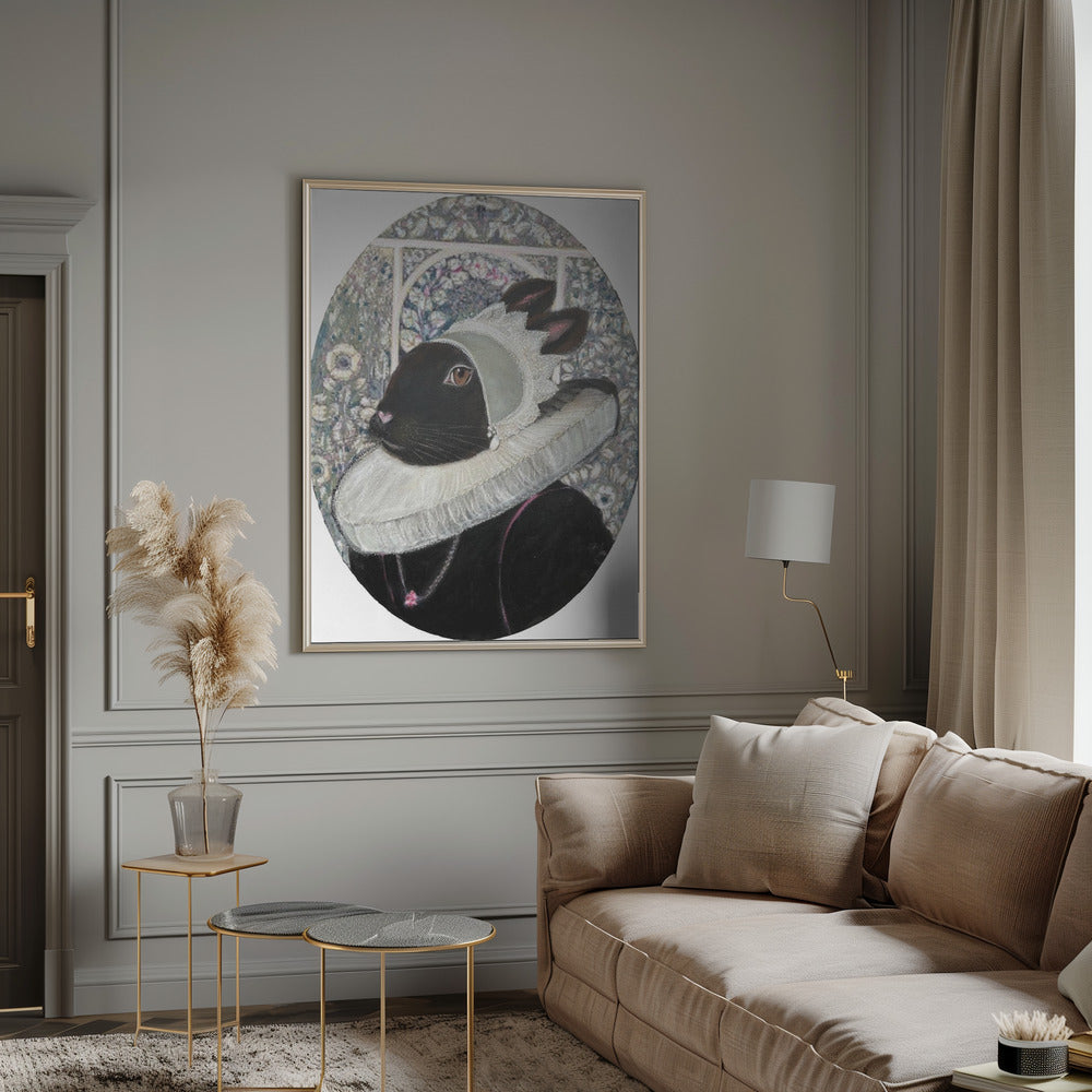 Regal Rabbit Portrait | Poster