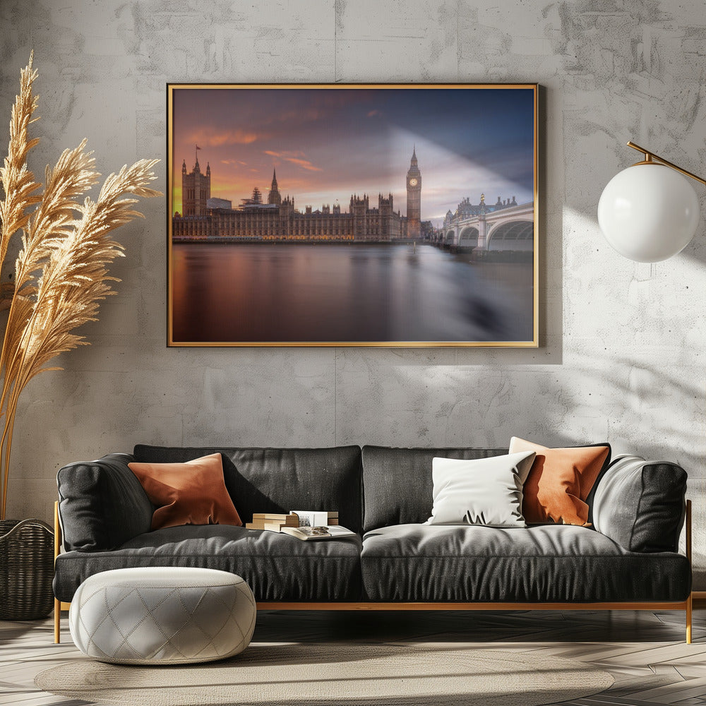 London Palace of Westminster Sunset | Poster