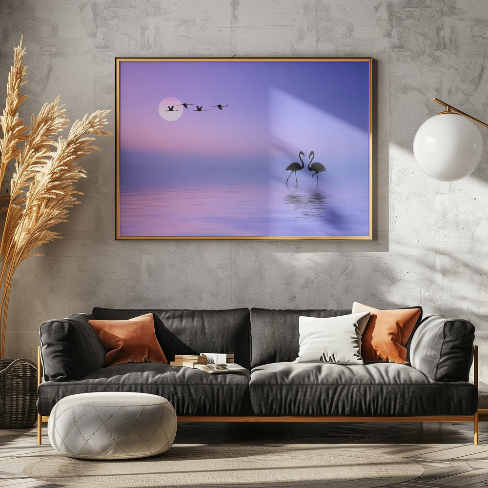 Flying Flamingo | Poster