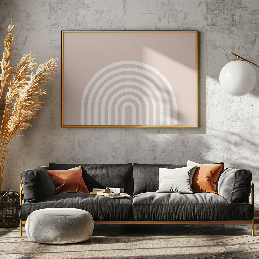 Peach Rainbow | Canvas