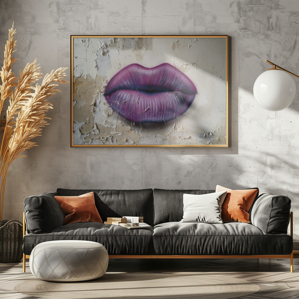 Lips on the Wall | Canvas