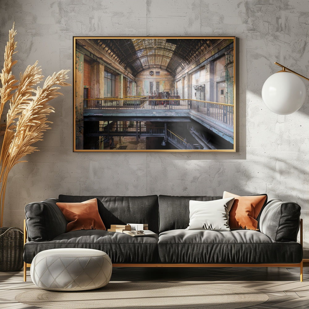 Industrial Hall in Decay | Canvas