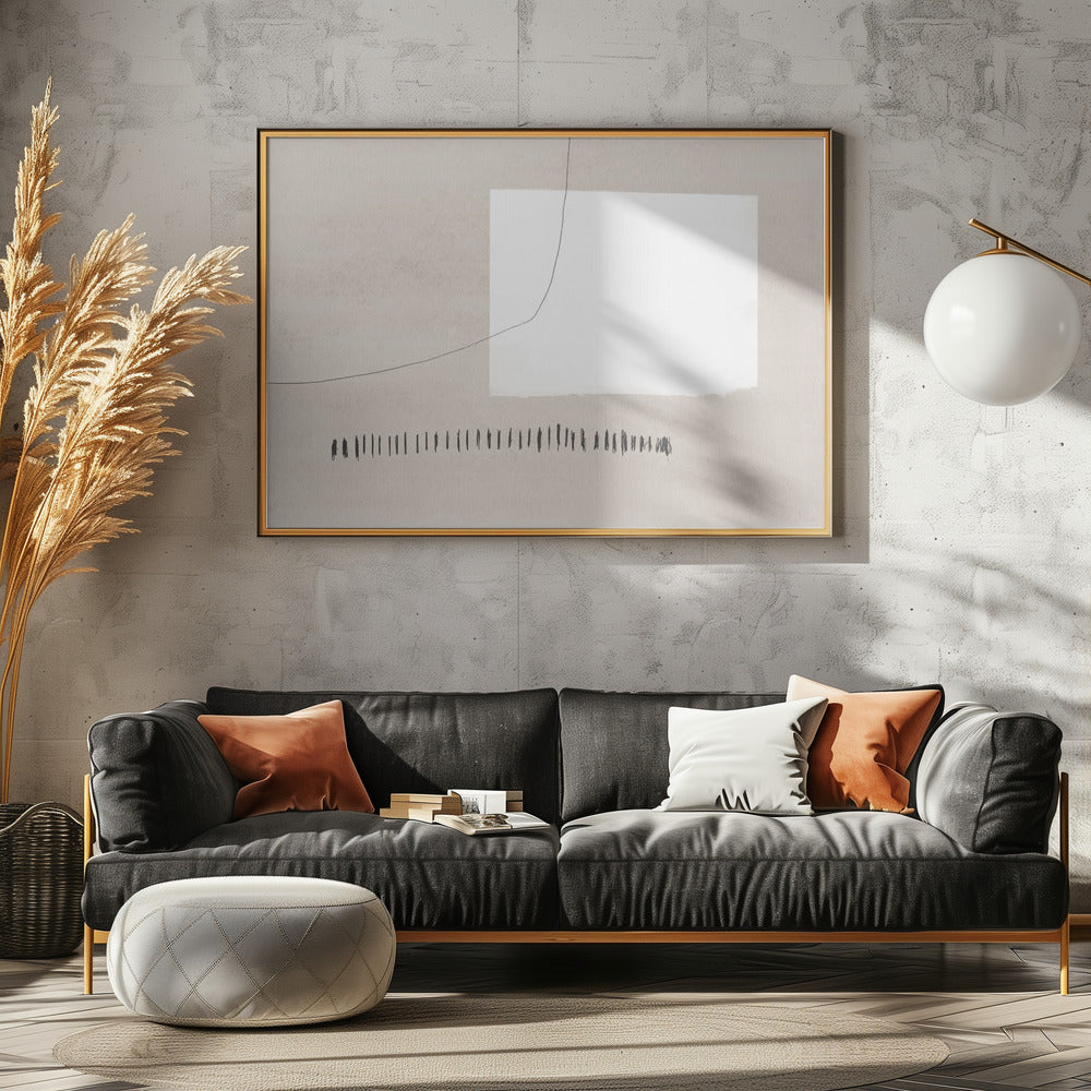 White Rectangle Contrasting | Canvas