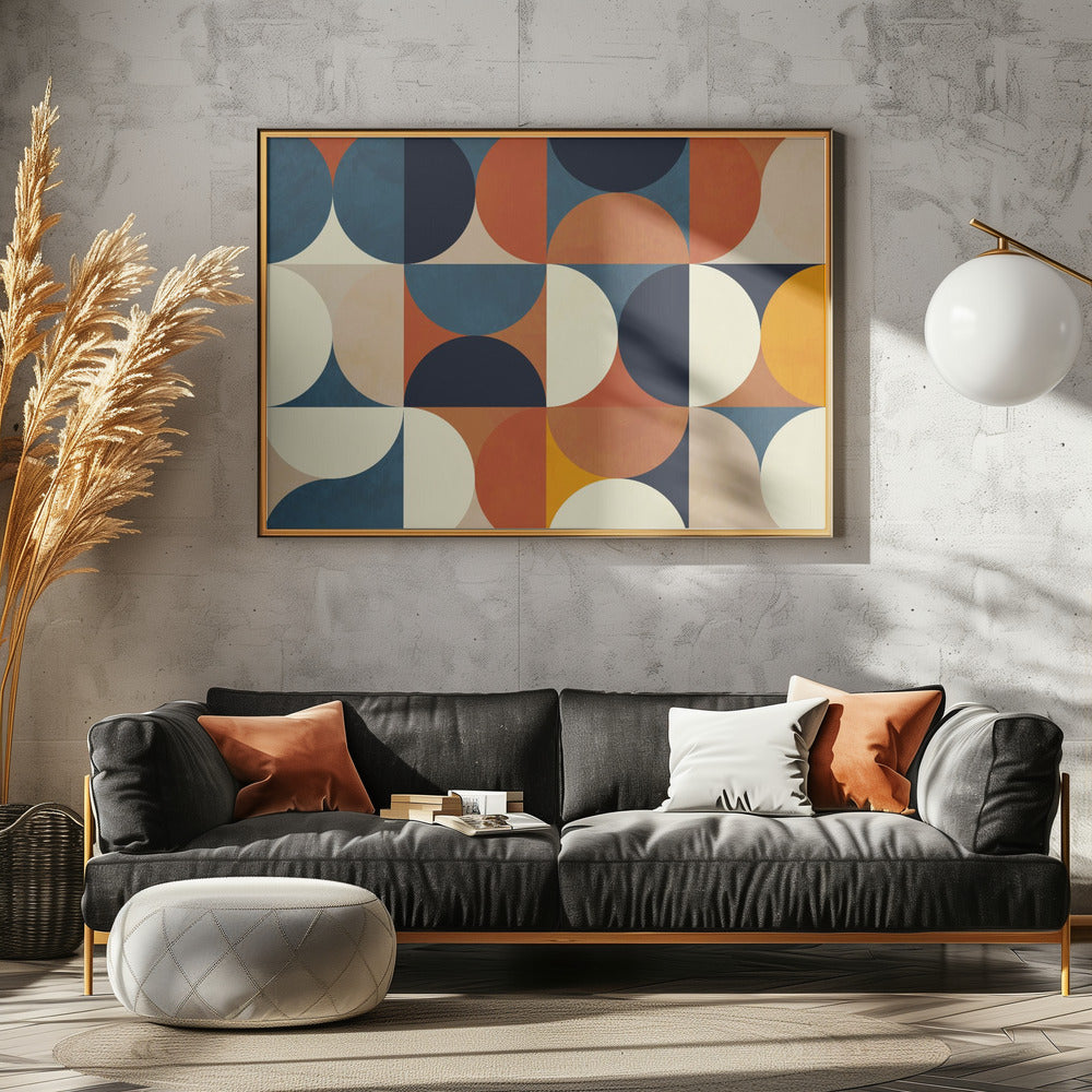 Geometry New12 Marron | Canvas
