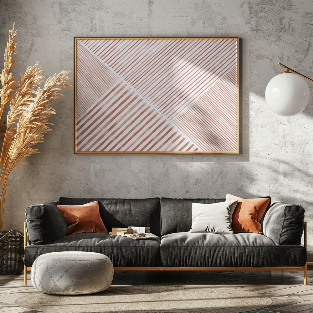 Striped Geometry | Canvas