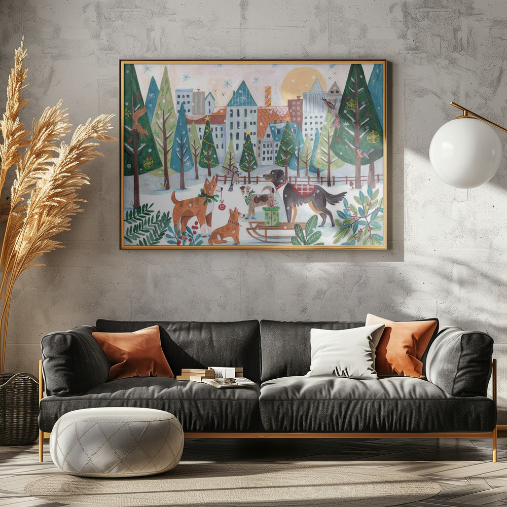 Dogs in the park | Poster