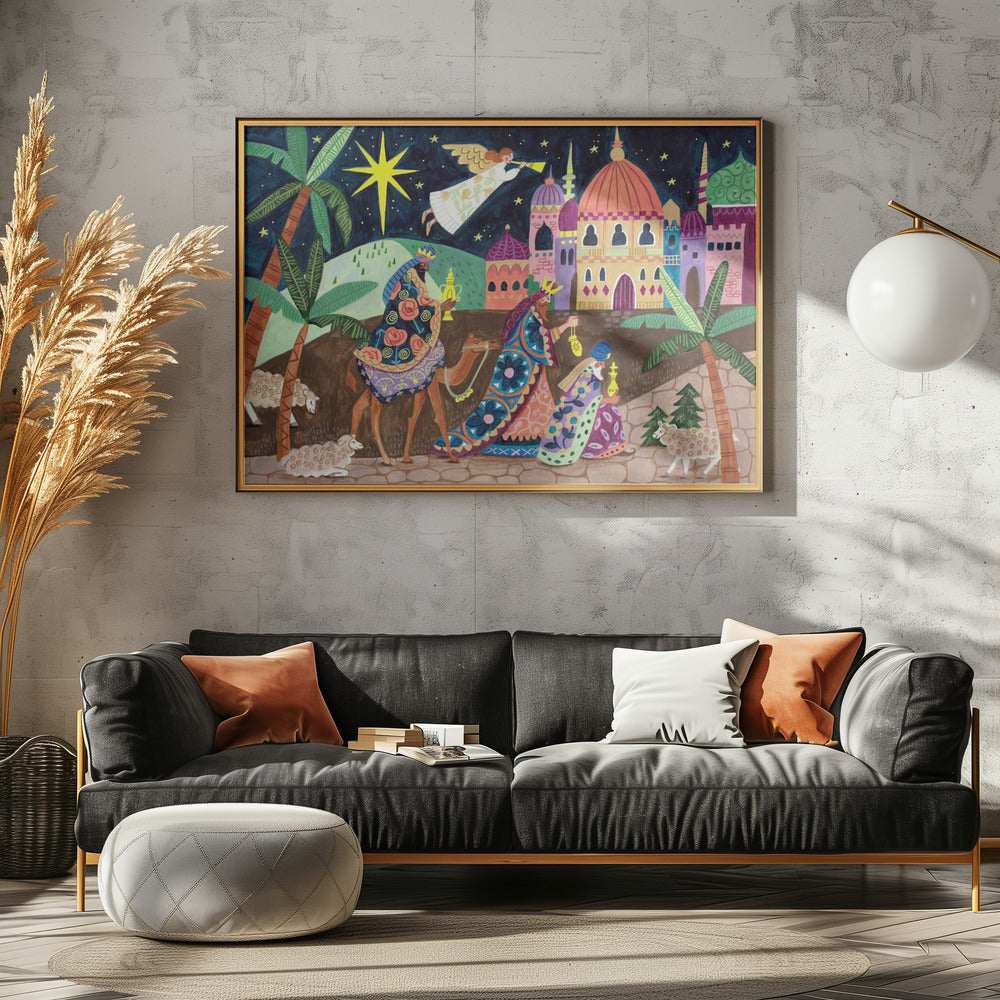 Three Wise Men and an Angel | Canvas