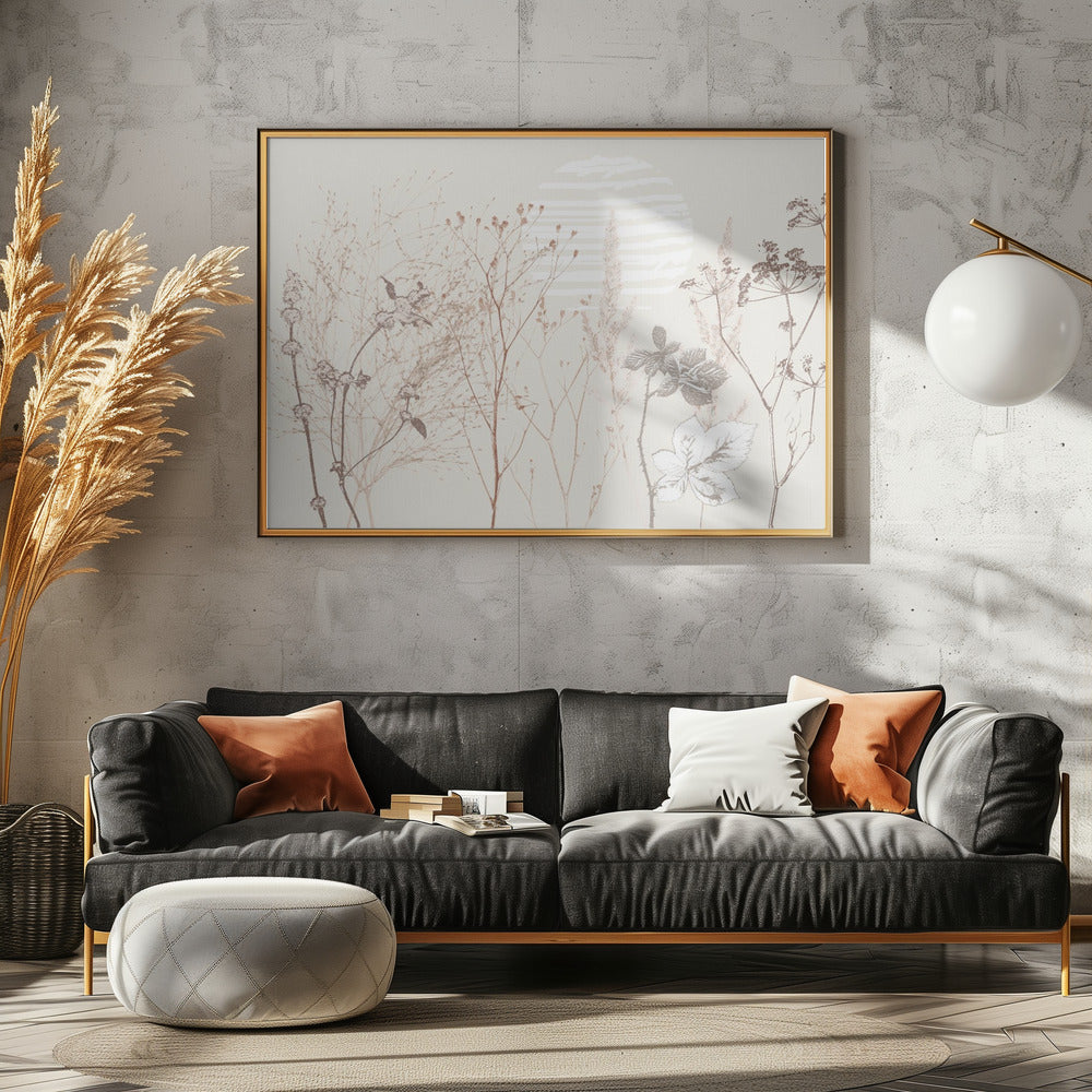 Plant based calming atmosphere earthy tones | Canvas