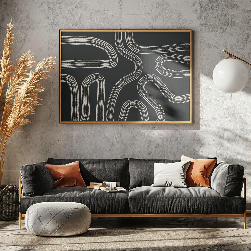 Black and White Line Patterns | Canvas