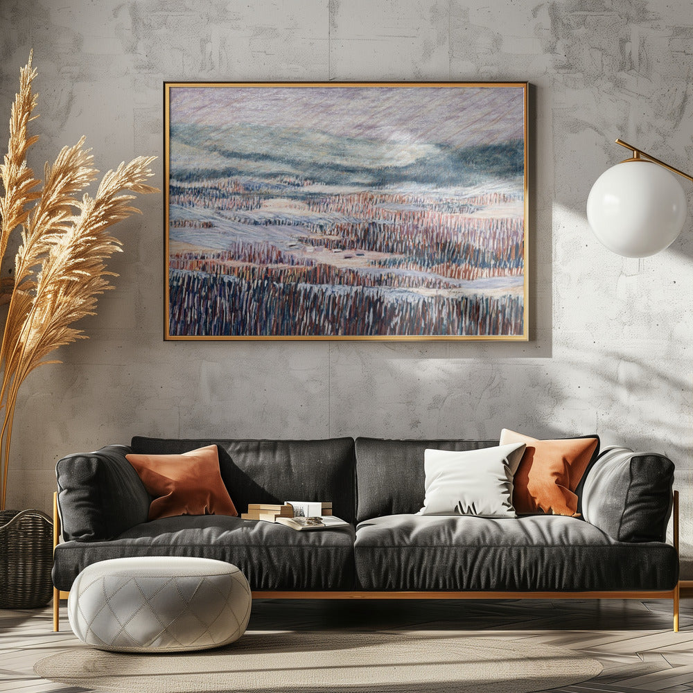 Winter landscape Tapestry | Canvas