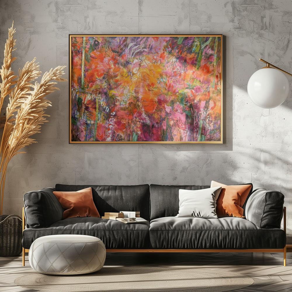Vibrant Flora Tapestry | Canvas