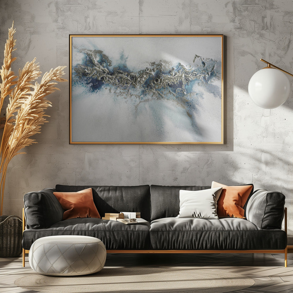 Most Popular - Gilded Weave - Whitecaps painting | Canvas