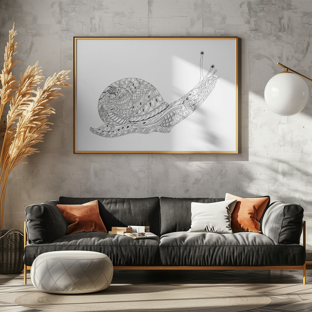Whimsical Snail Maze | Poster