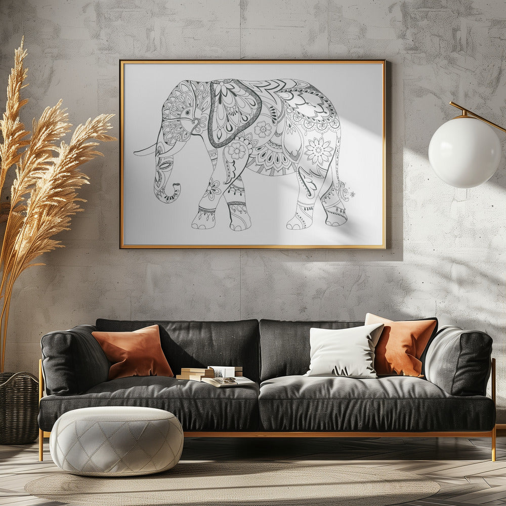 Elephant Mandala | Canvas